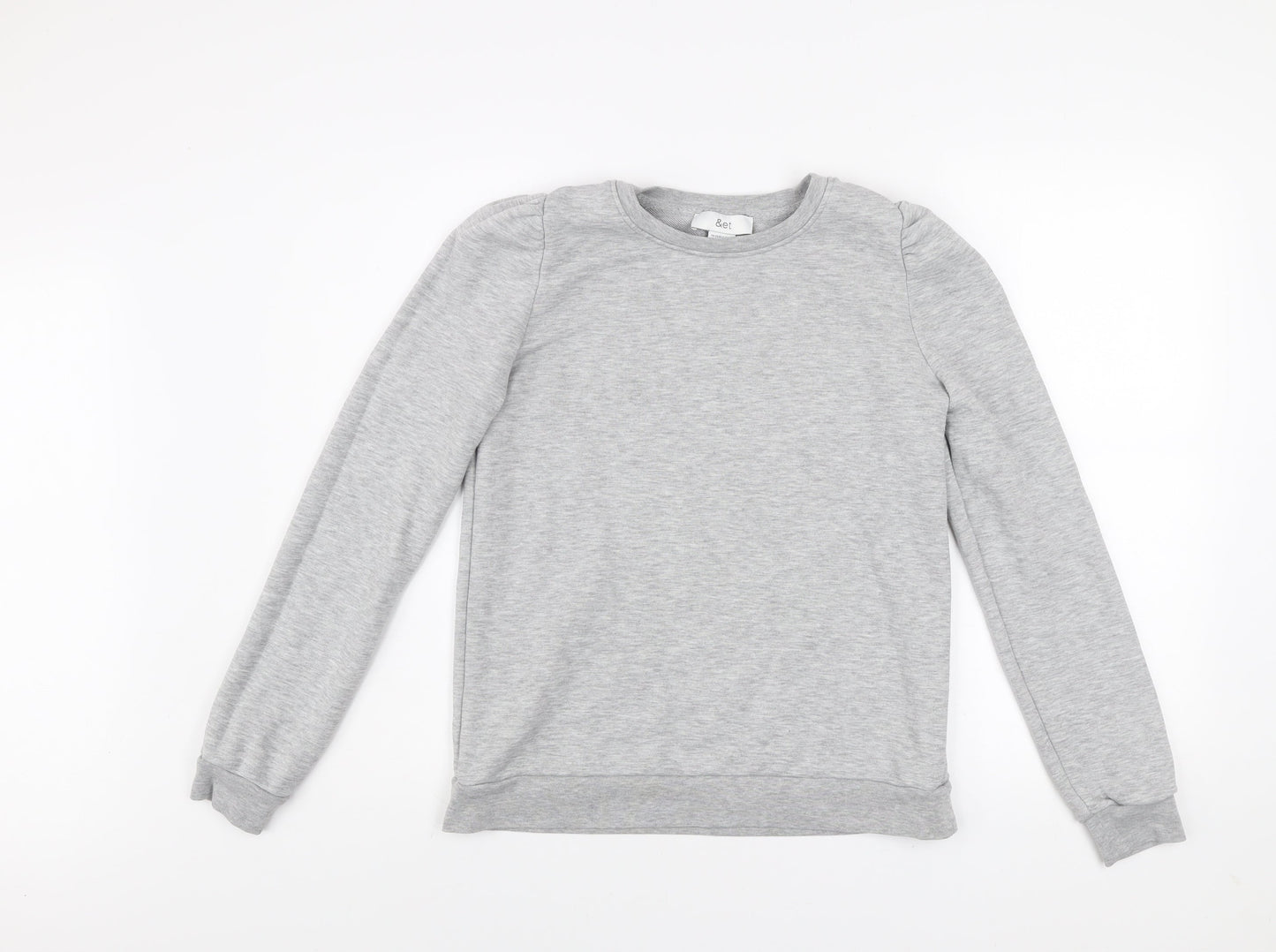 Et Women Grey Size 10 Pullover Sweatshirt Casual Lightweight