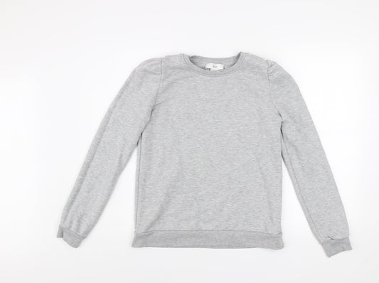 Et Women Grey Size 10 Pullover Sweatshirt Casual Lightweight