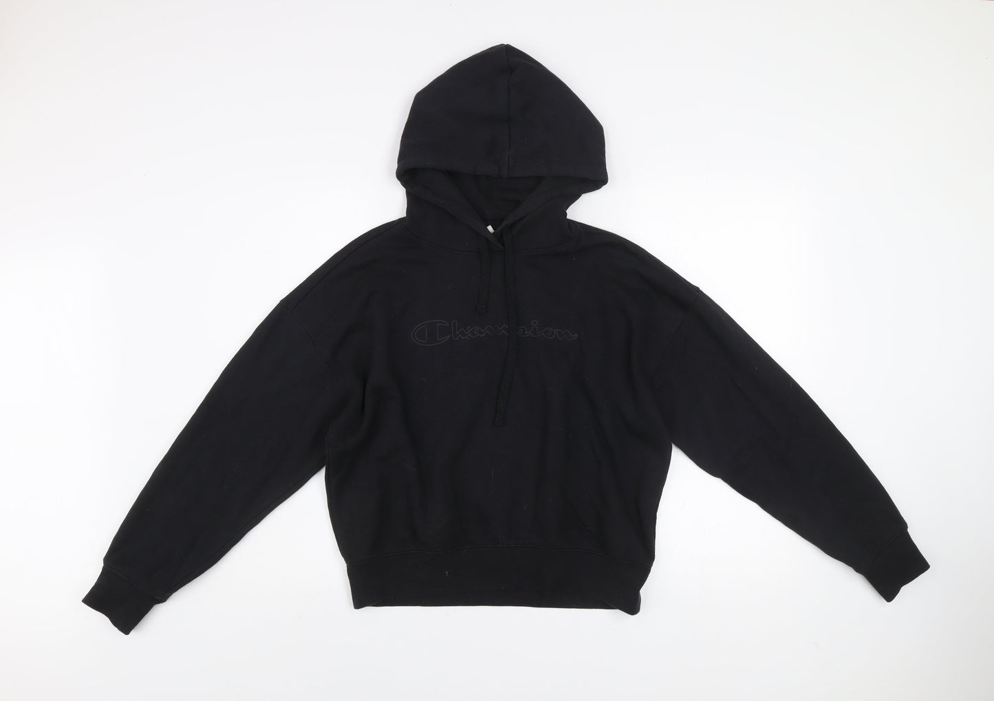 Champion Women's Black Medium Pullover Hoodie Sweatshirt