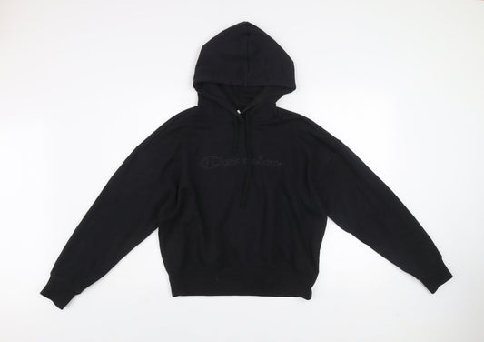 Champion Women's Black Medium Pullover Hoodie Sweatshirt
