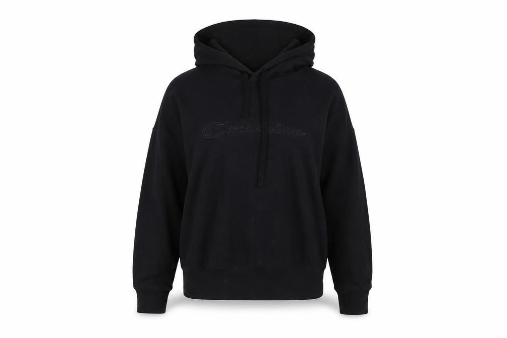 Champion Women's Black Medium Pullover Hoodie Sweatshirt