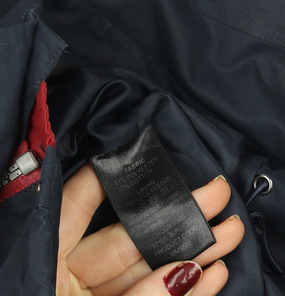 Skopes Men's Blue L Regular Mid-Length Water Resistant Jacket