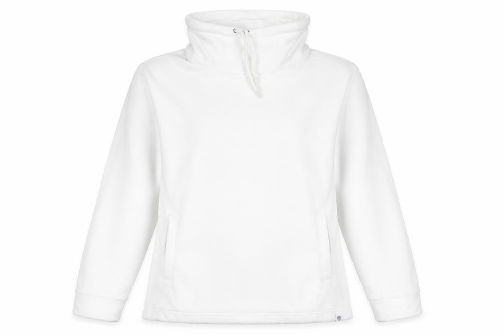 TOG24 Women White Size 10 Fleece Pullover Hoodie Sweatshirt