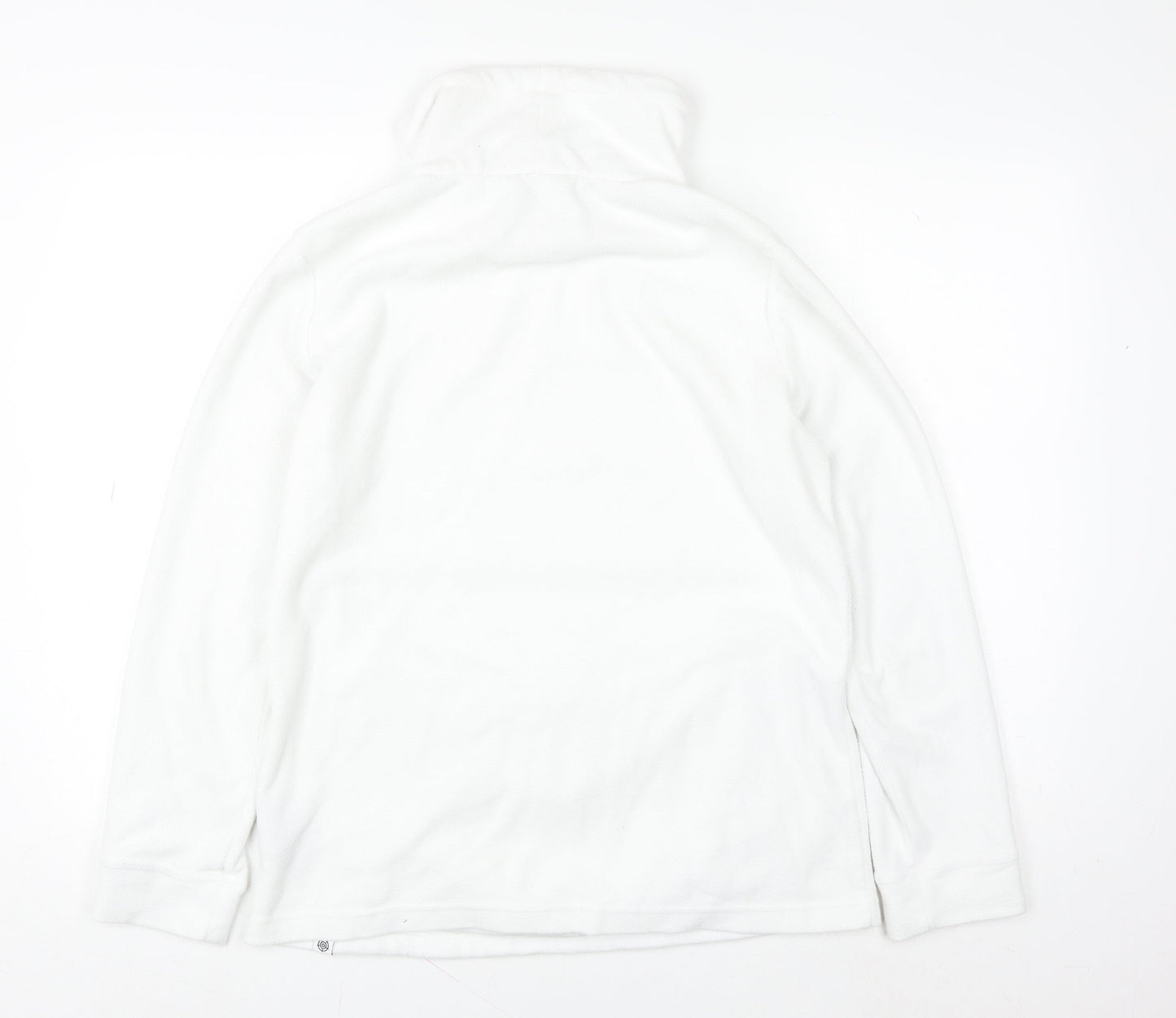 TOG24 Women White Size 10 Fleece Pullover Hoodie Sweatshirt