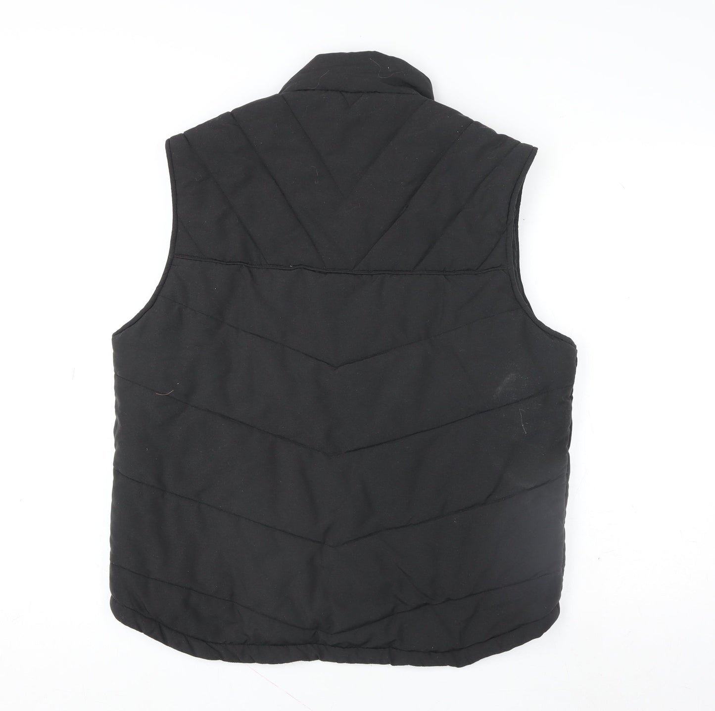 Geologic Men's Black Padded Bodywarmer Waistcoat M Outdoor Zip Vest