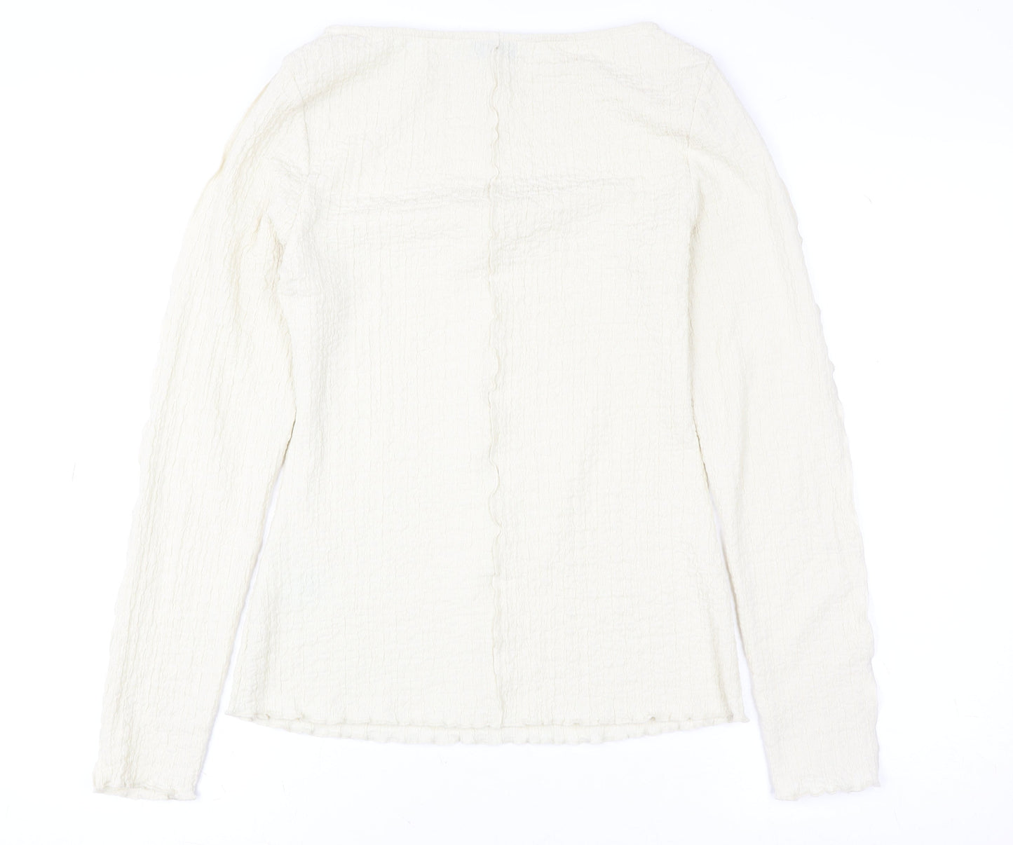 Marks and Spencer Women’s Ivory Long Sleeve Stretch Blouse Size 10