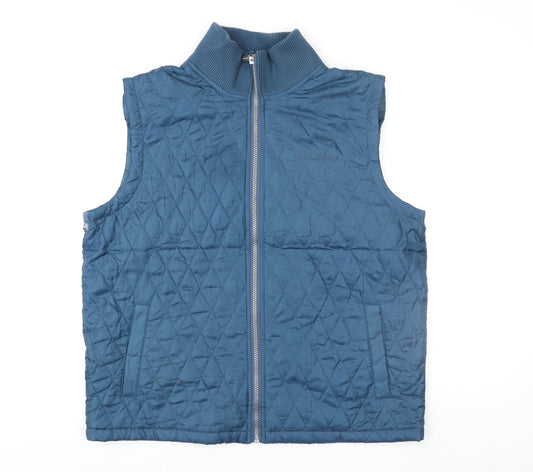 Calvin Klein Jeans Women's Blue Quilted Waistcoat XL Polyester Vest