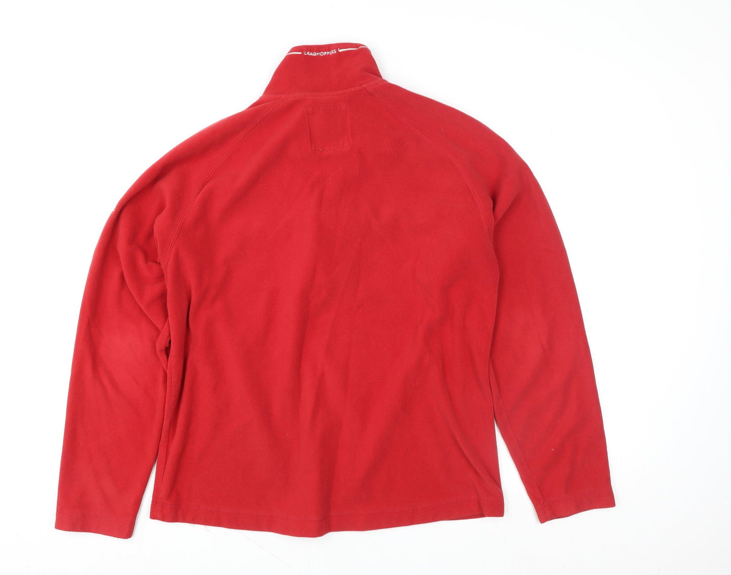 Craghoppers Men's Red Fleece 1/2 Zip Pullover Sweatshirt Size M