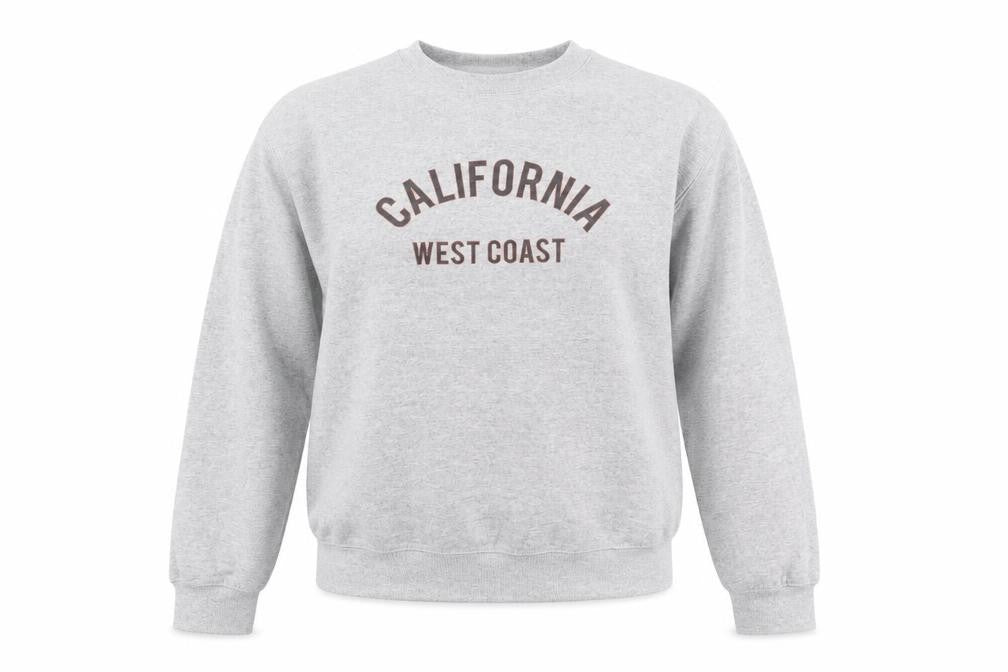 PRETTYLITTLETHING Women’s Grey California Pullover Sweatshirt Size S