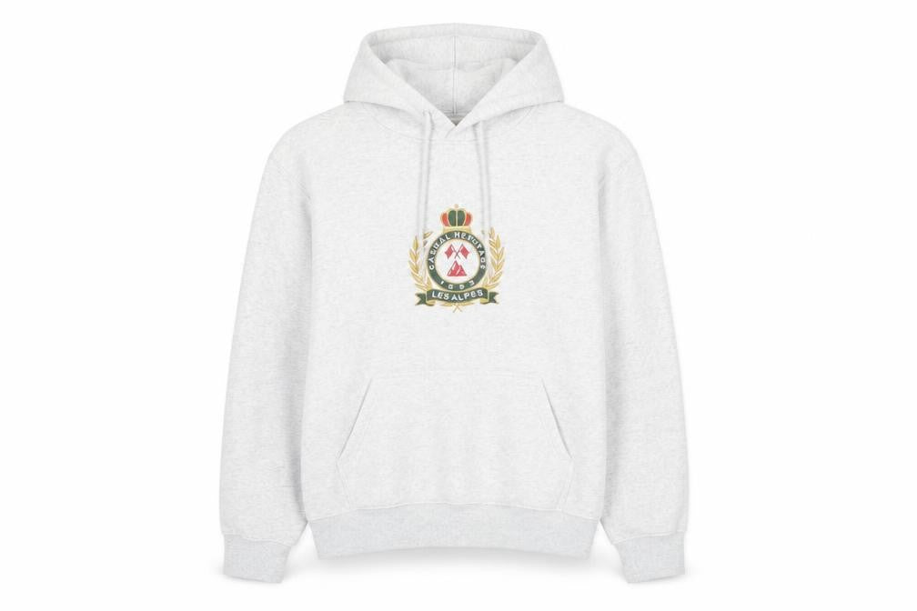H&M Women’s Grey Hooded Pullover Sweatshirt Size S Cotton Blend