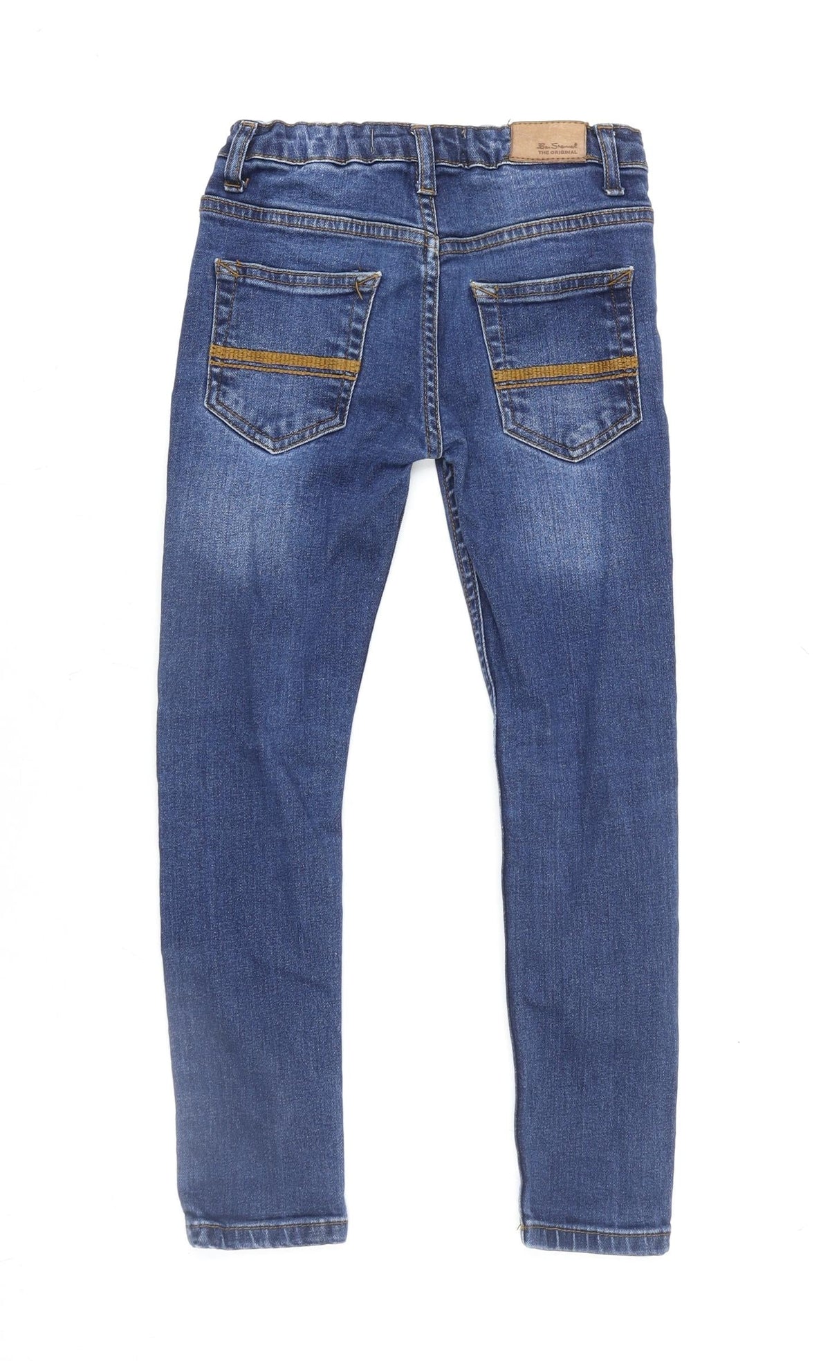 Ben Sherman Girls Blue Skinny Jeans 6 Years Adjustable Waist Denim