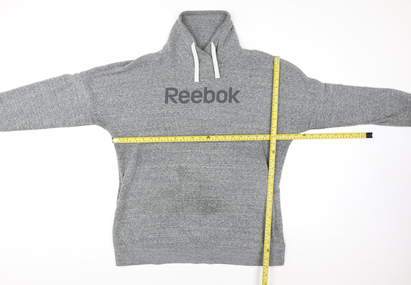 Reebok Mens Grey XL High Neck Pullover Sweatshirt