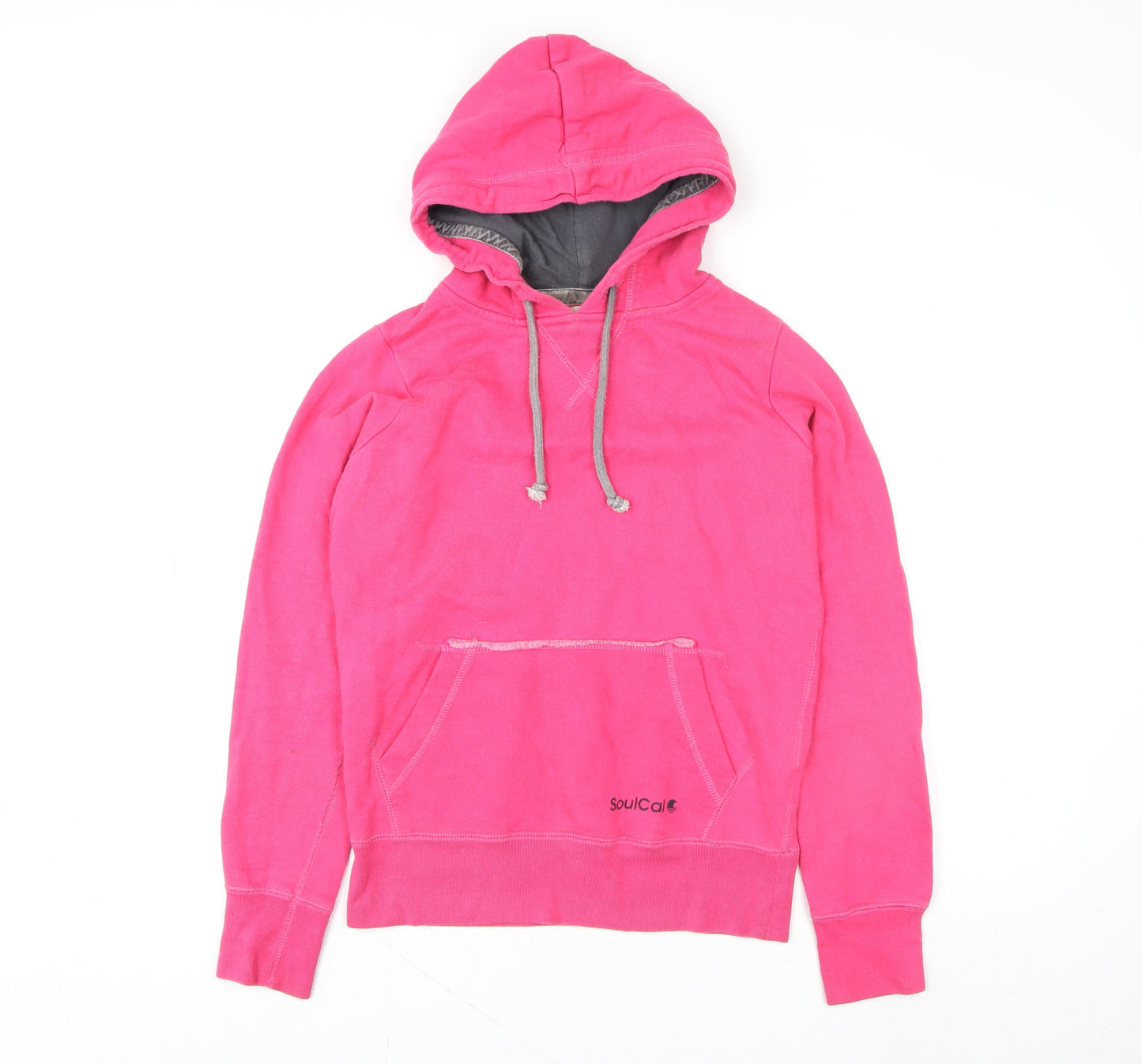SoulCal Womens Pink Pullover Hoodie Size 8 Cotton Blend Casual