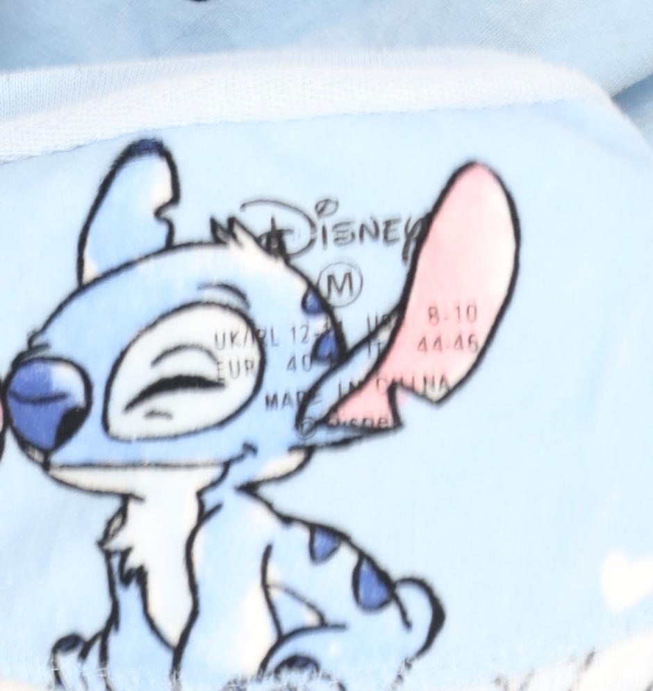 Disney Women’s Blue Stitch Long Sleeve Nightshirt Size 12