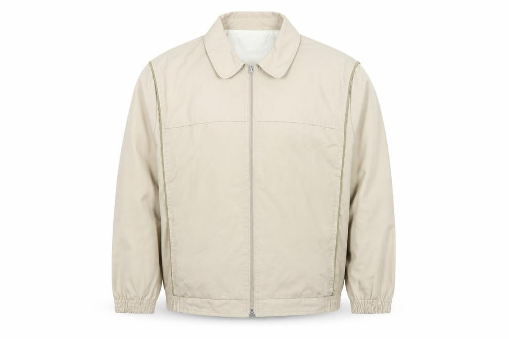 Fortress Men's Beige L Basic Zip-Up Work Jacket 44in