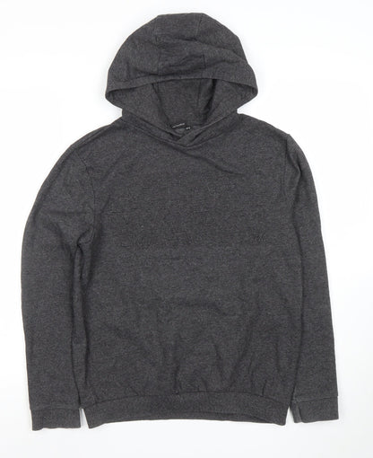 Additional front view of Star Wars boys’ dark grey pullover hoodie age 12-13 years cotton blend