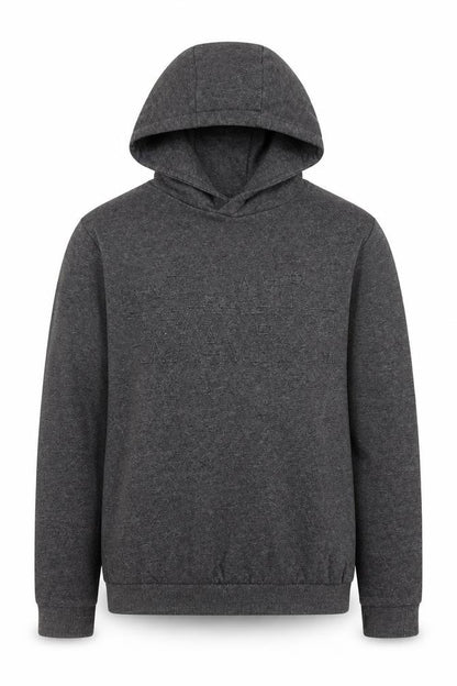 Front view of Star Wars boys’ dark grey pullover hoodie age 12-13 years cotton blend