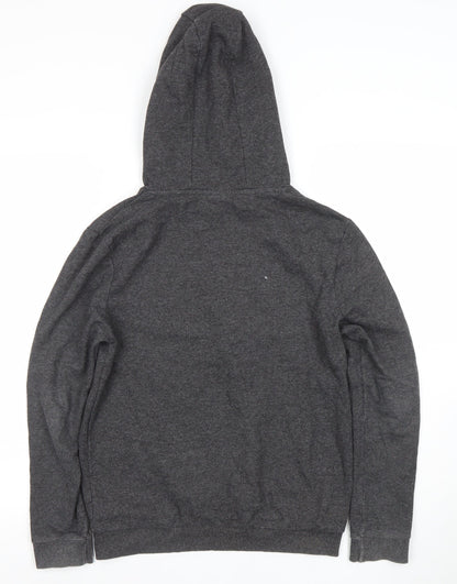 Close-up detail of Star Wars boys’ dark grey pullover hoodie age 12-13 years cotton blend