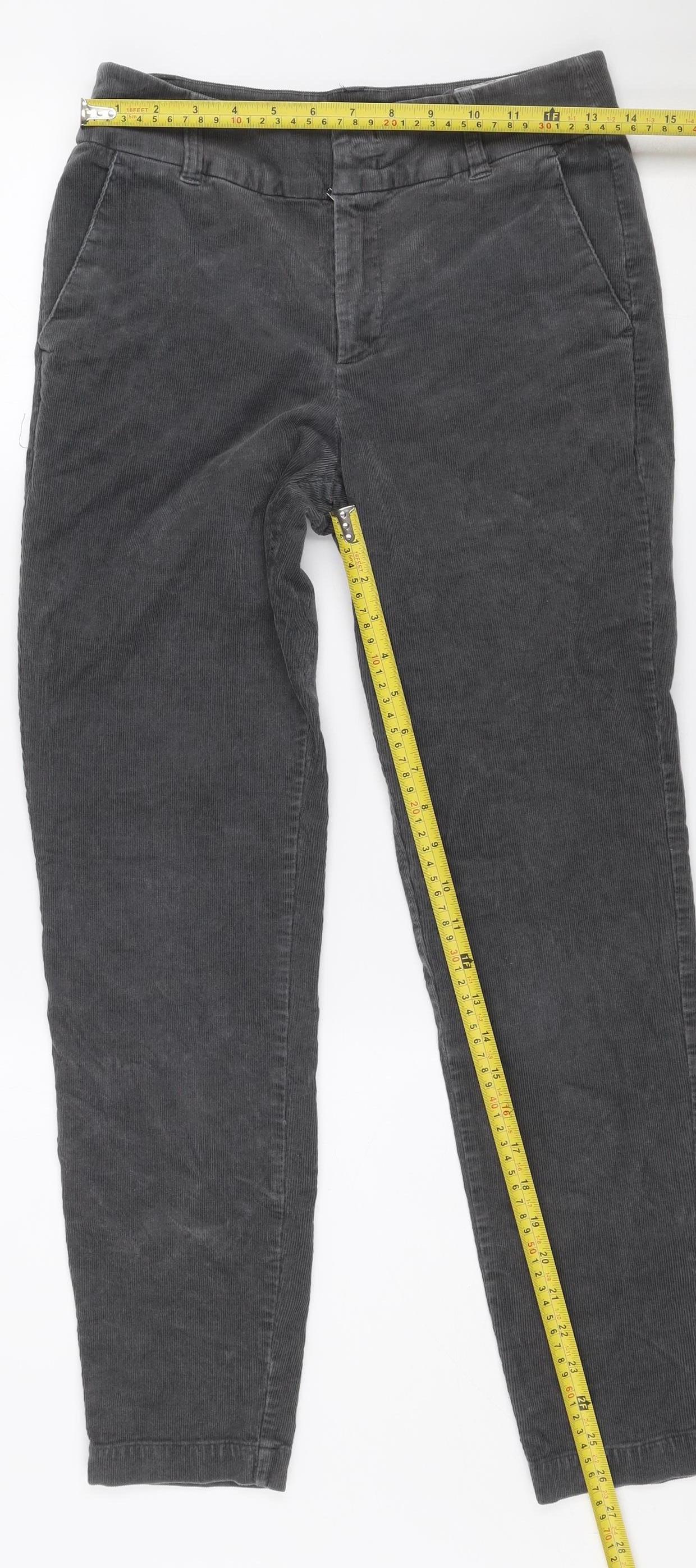 Part Two Womens Grey Corduroy Chino Trousers Size 8