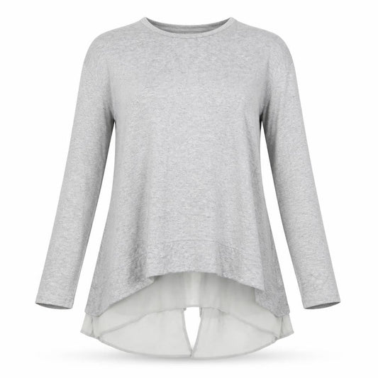 Firetrap Women’s Grey Long Sleeve Tunic Blouse UK 8