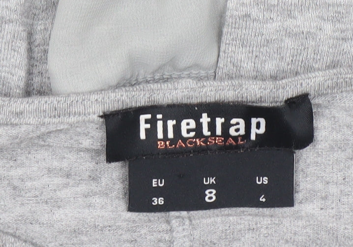 Firetrap Women’s Grey Long Sleeve Tunic Blouse UK 8