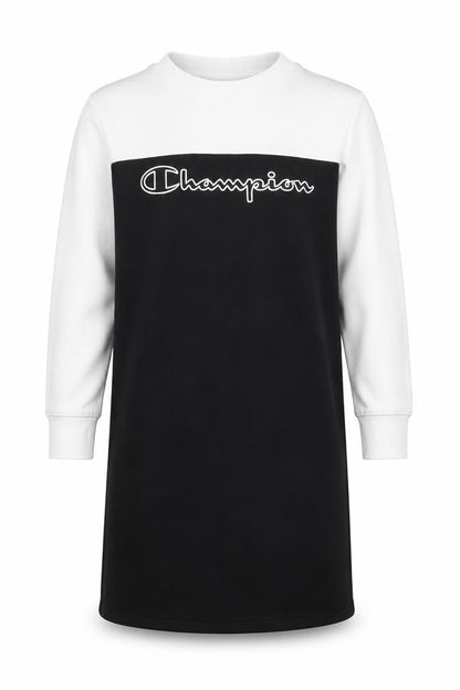 Champion Girls Black & White Logo T-Shirt Dress 9-10 Years