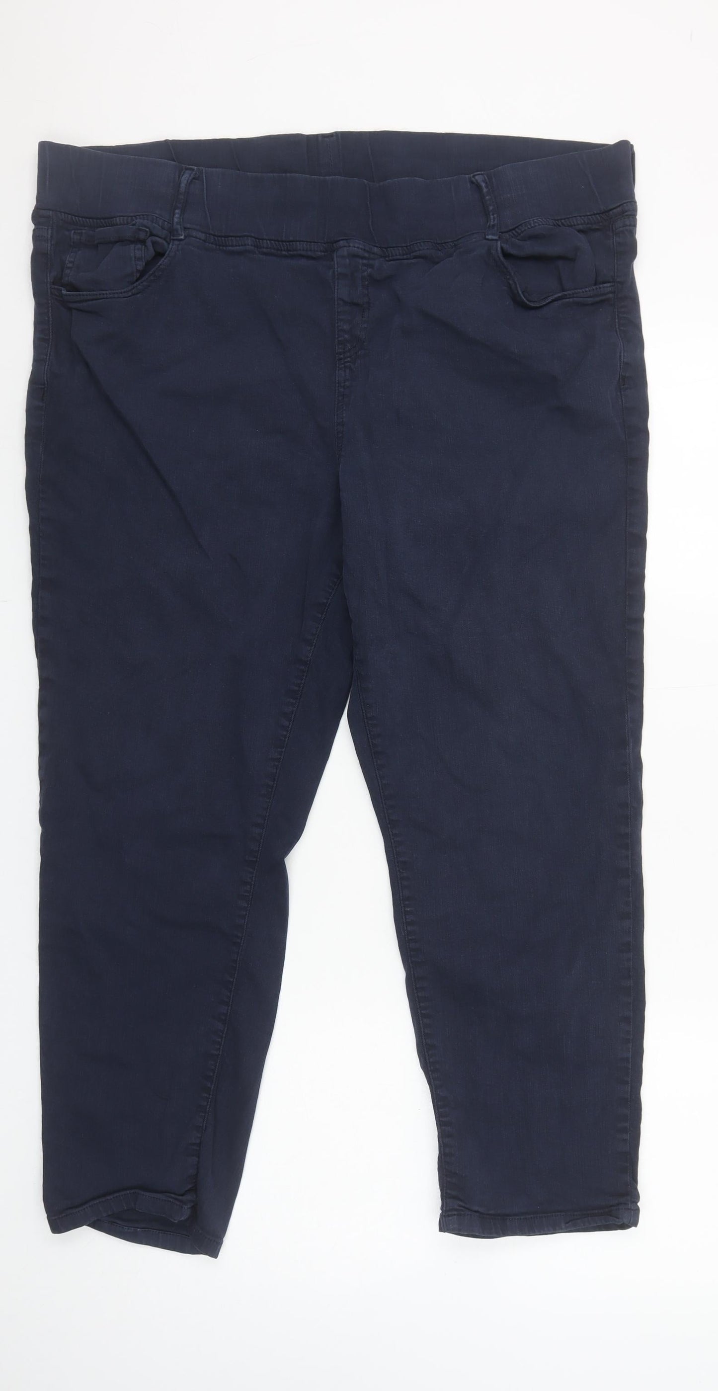 Gerard Womens Blue Size 20 Stretch Cotton Jegging Trousers