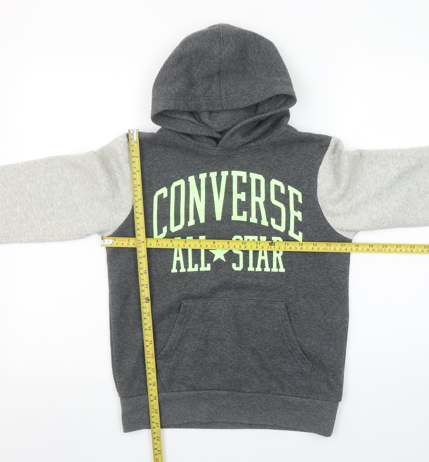 Converse Boys Grey Pullover Hoodie Medium 10-12 Years All Star Logo