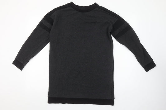 New Look Womens Black Long Sleeve Pullover Sweatshirt UK 10