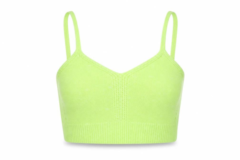 ASOS Women Green Knit Camisole Tank Top Size 12 V-Neck