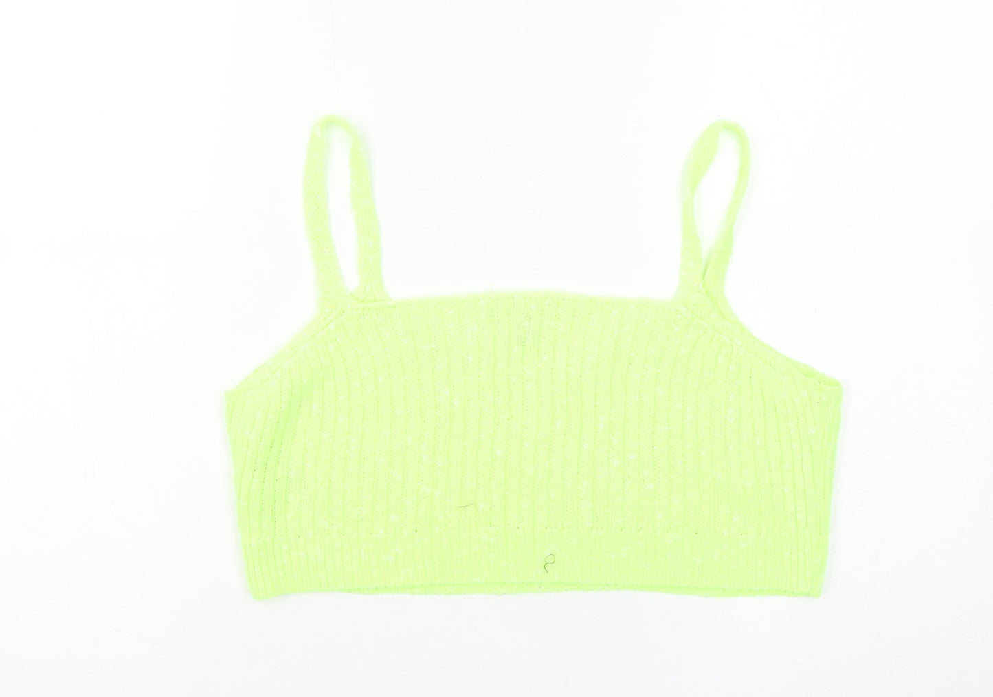 ASOS Women Green Knit Camisole Tank Top Size 12 V-Neck