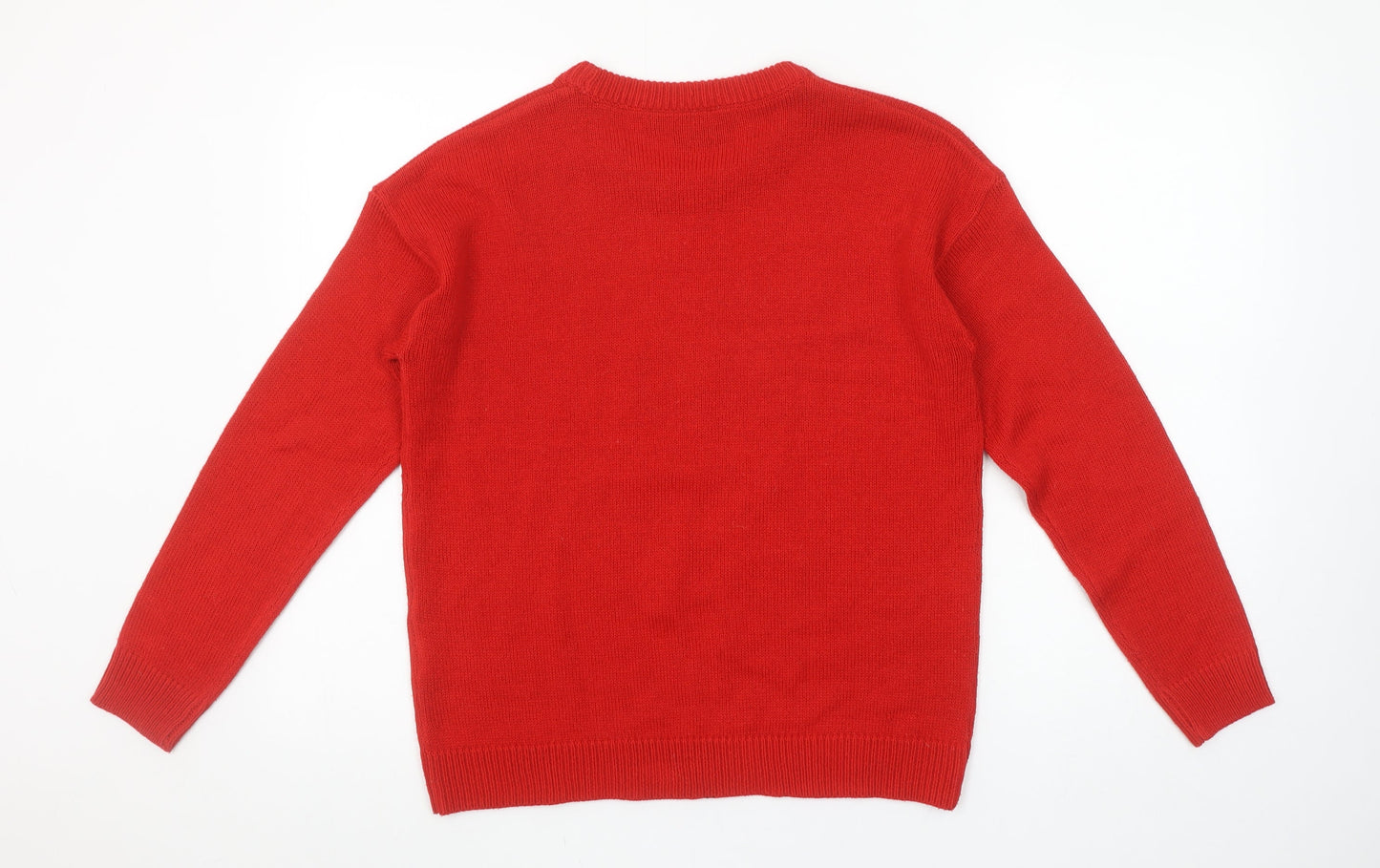 Brave Soul Women’s Red Christmas Pig Sequin Knit Jumper XS
