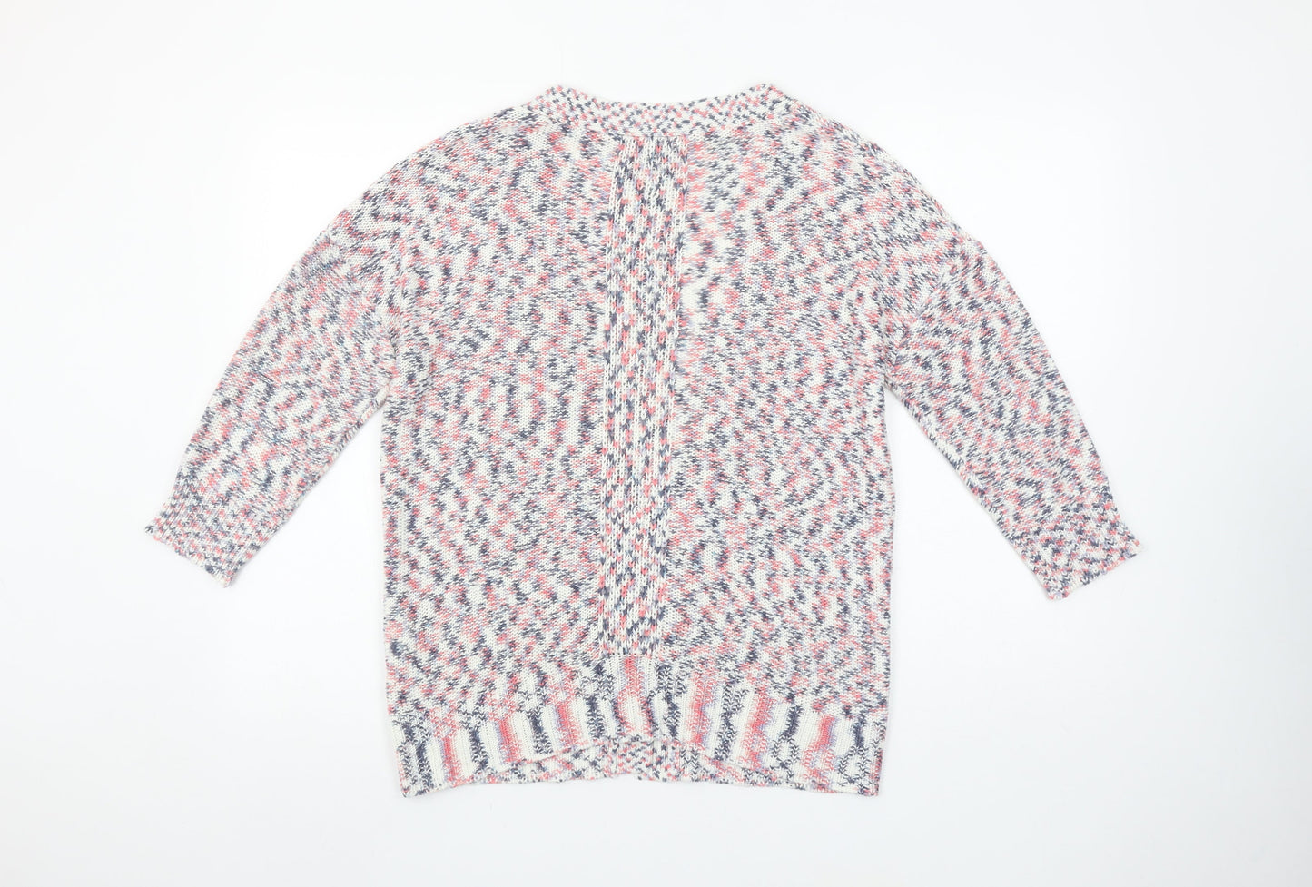 Fórmula Joven Women's Multicoloured Knit V-Neck Cardigan Size 12