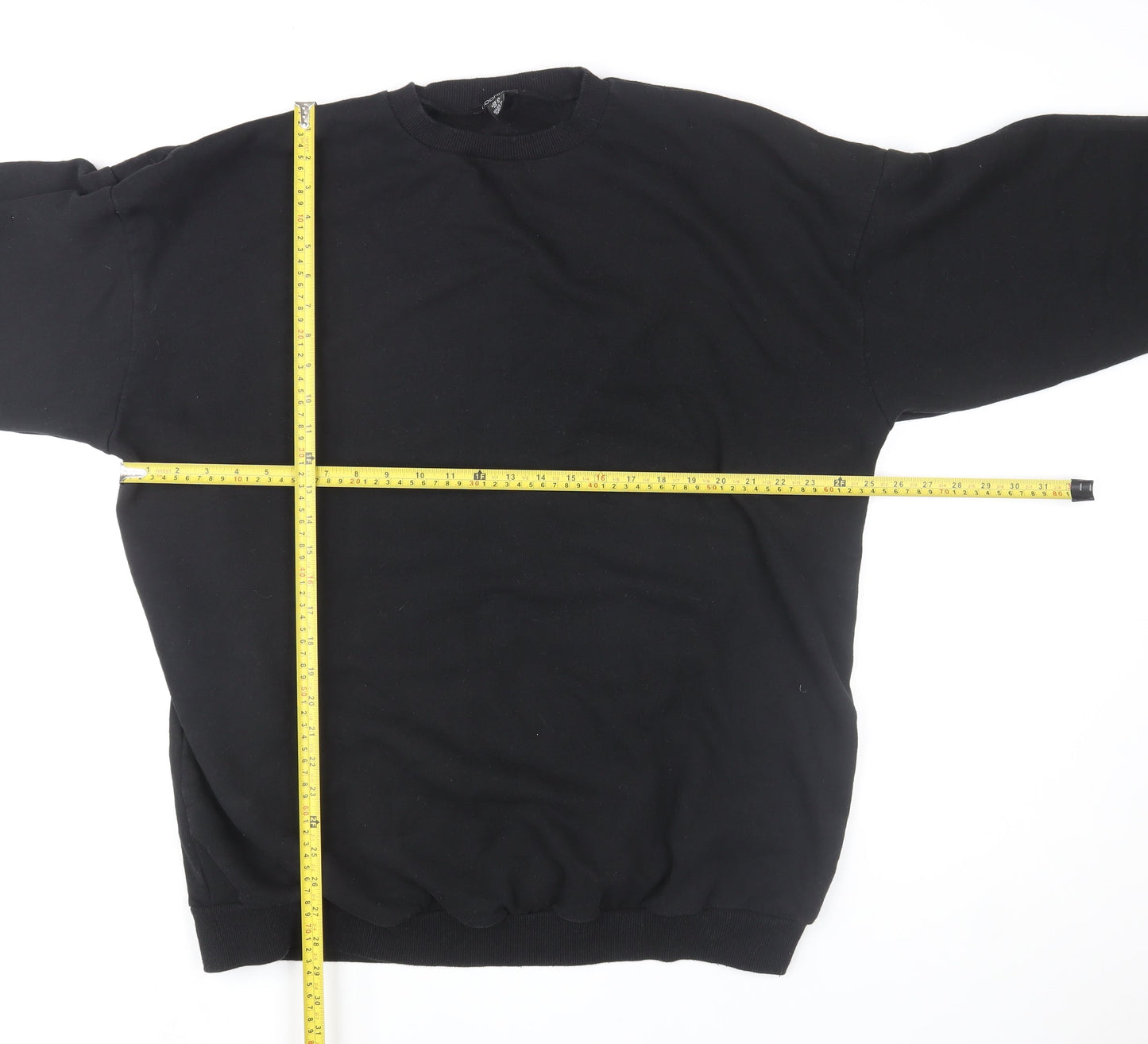 Boohoo Womens Black Size 16 Crew Neck Pullover Sweatshirt