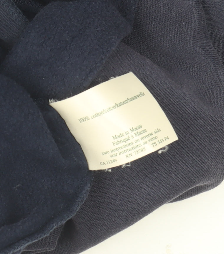 Laura Ashley Women’s Blue Cotton Petite Full Zip Jacket Size S