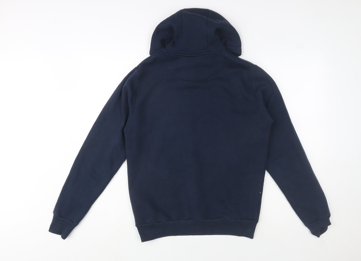 NASA Men's Blue Pullover Hoodie XS Graphic Print Cotton Blend