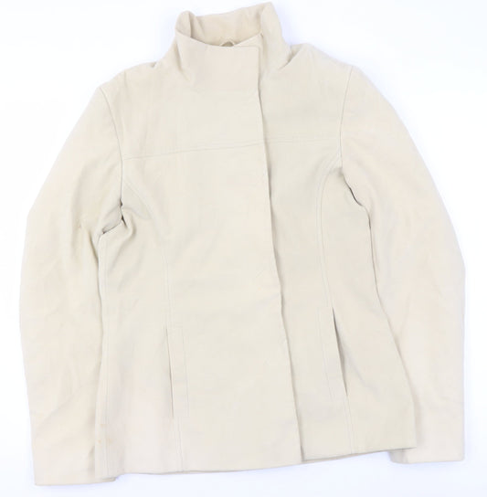 Dorothy Perkins Women’s Beige Cotton Blend Mid-Length Jacket UK 12