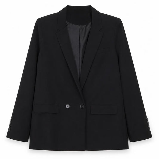 Atmosphere Women Black Size 14 Classic Single-Breasted Blazer
