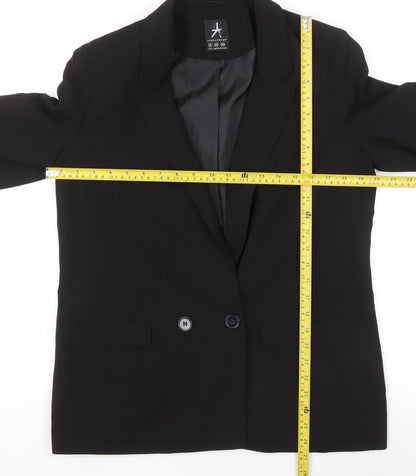 Back view of Atmosphere Women Black, size 14, Classic Single-Breasted Blazer
