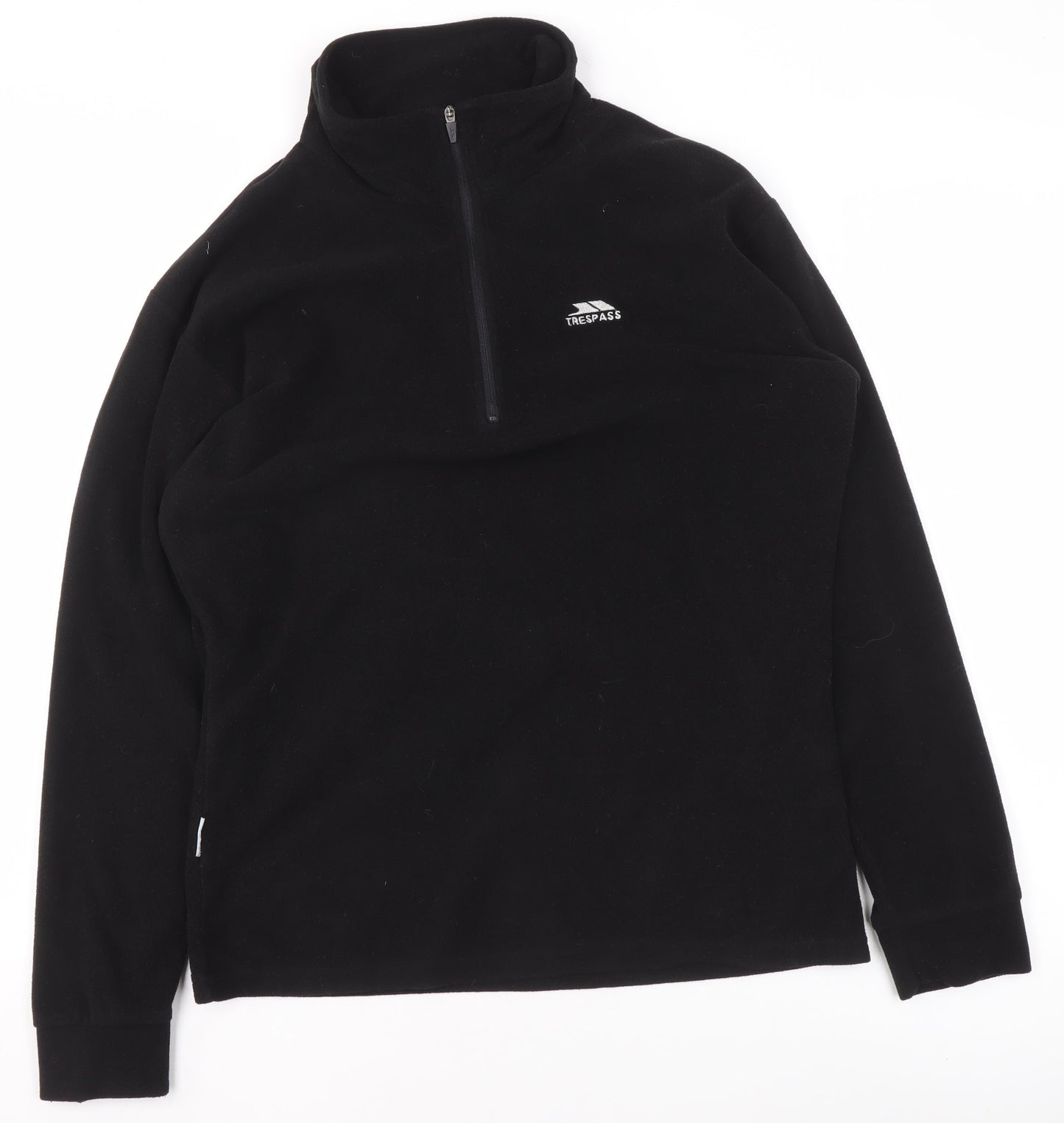 Trespass Womens Black Fleece 1/2 Zip Pullover Sweatshirt M