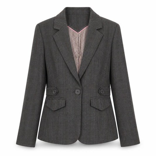 Next Petite Brown Check Tailored Blazer Size 8 Women’s Jacket