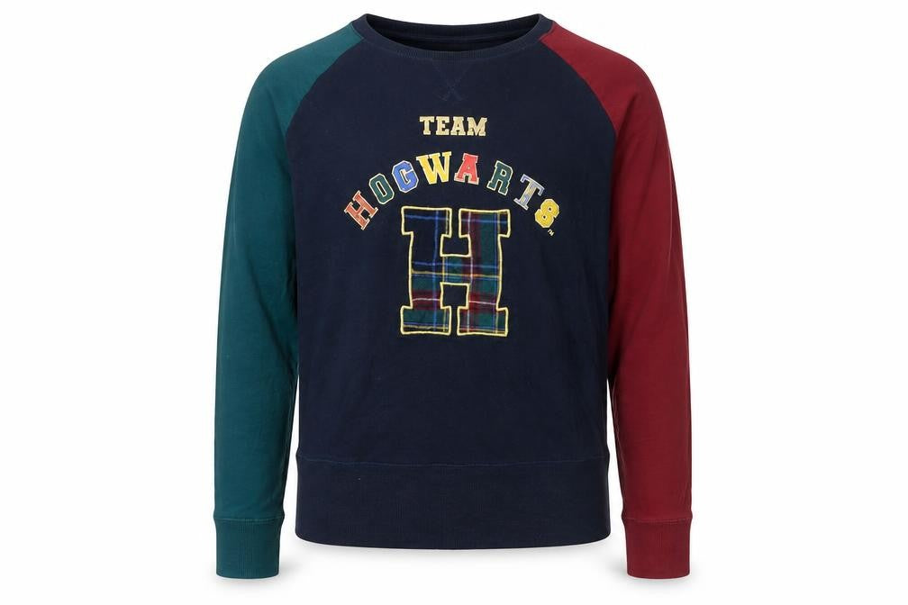 Marks & Spencer Boys Navy Hogwarts Pyjama Top Long Sleeve 8-9 Years
