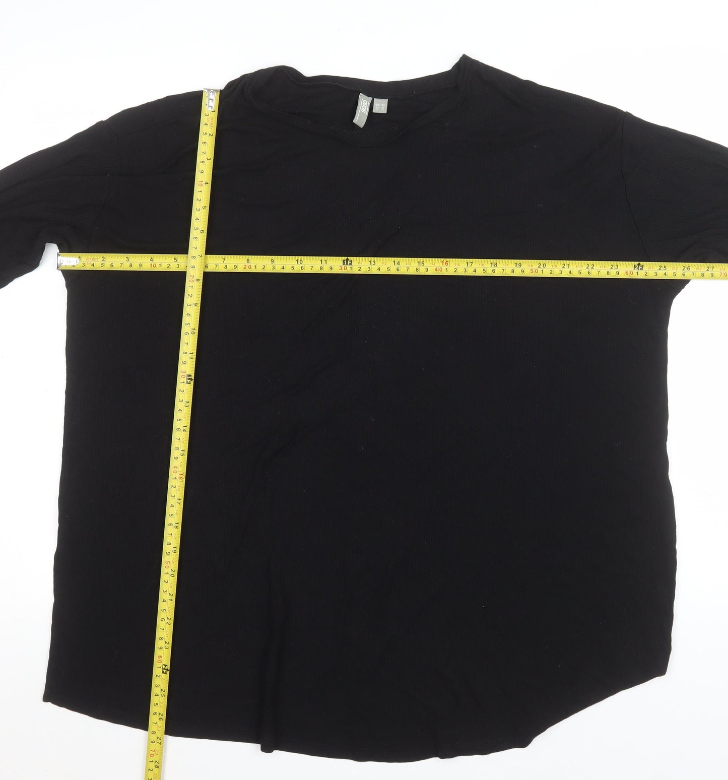 ASOS Women’s Black Long Sleeve Basic Jersey Top UK 20