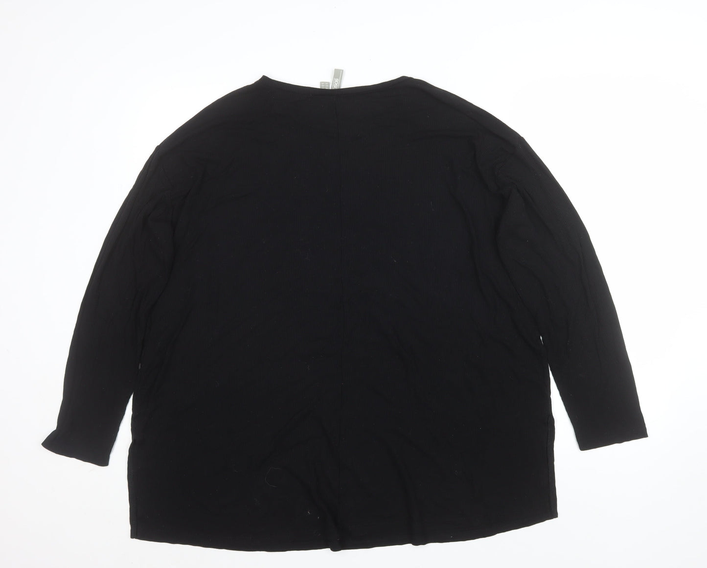 ASOS Women’s Black Long Sleeve Basic Jersey Top UK 20