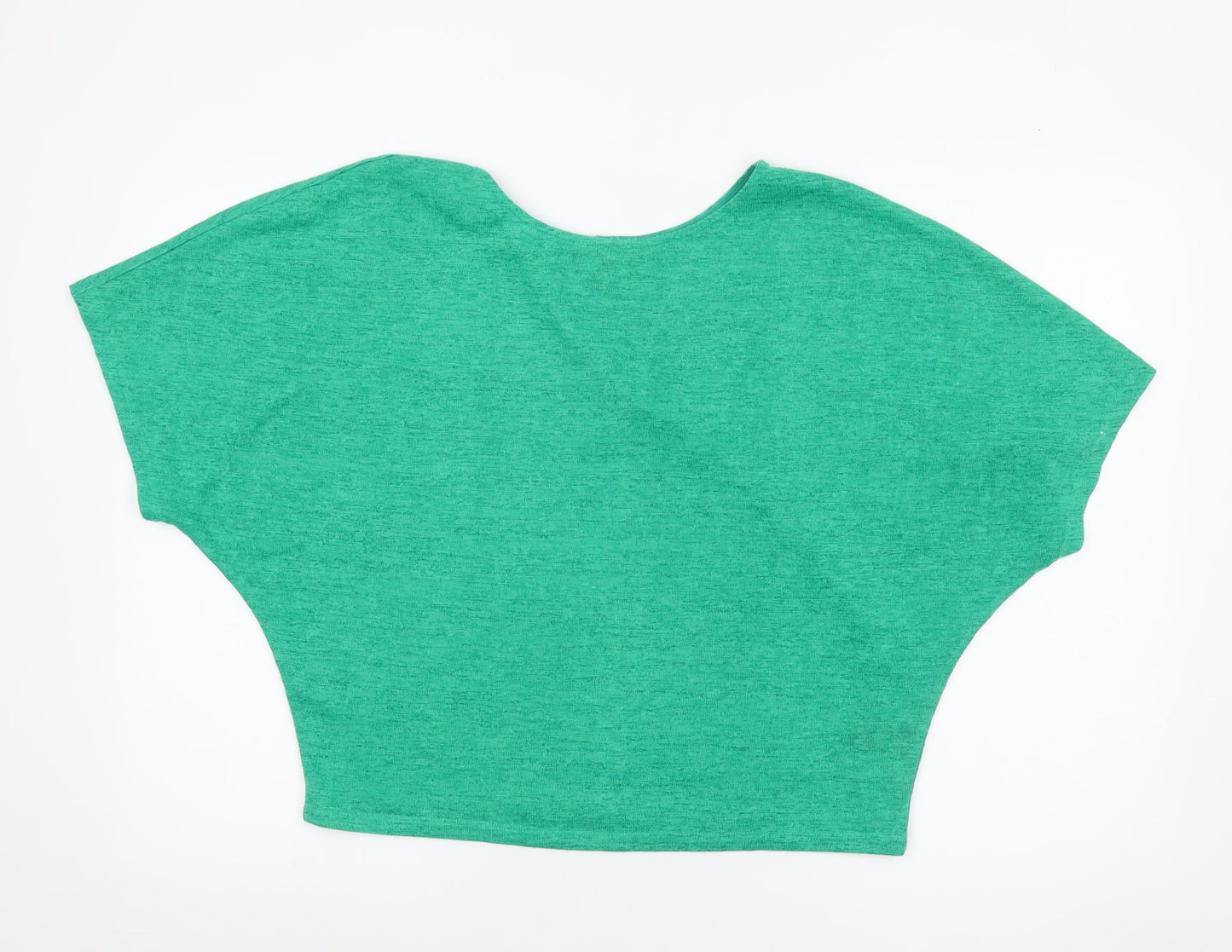Next Women’s Green Cropped Jersey T-Shirt Size 12