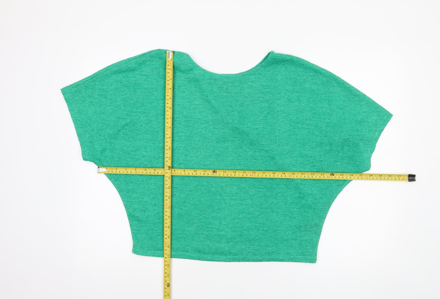 Next Women’s Green Cropped Jersey T-Shirt Size 12