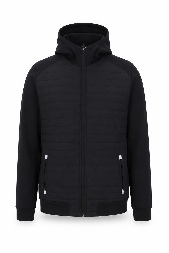 Dunnes Stores Mens Black L Hooded Softshell Activewear Jacket