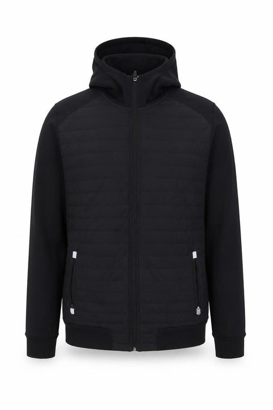 Dunnes Mens Black L Hooded Softshell Activewear Jacket
