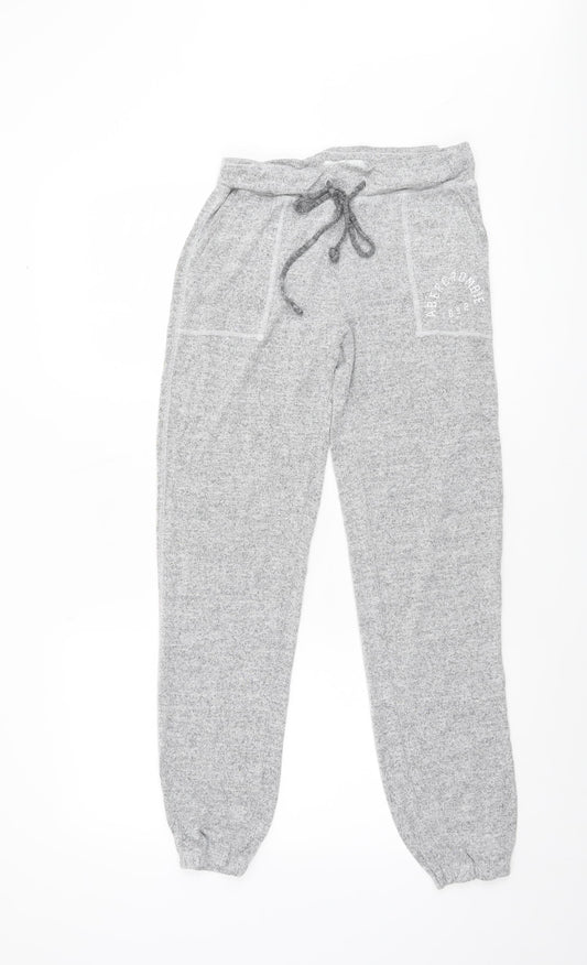 Abercrombie & Fitch Womens Grey XS Jogger Trousers Knit Lounge Pants