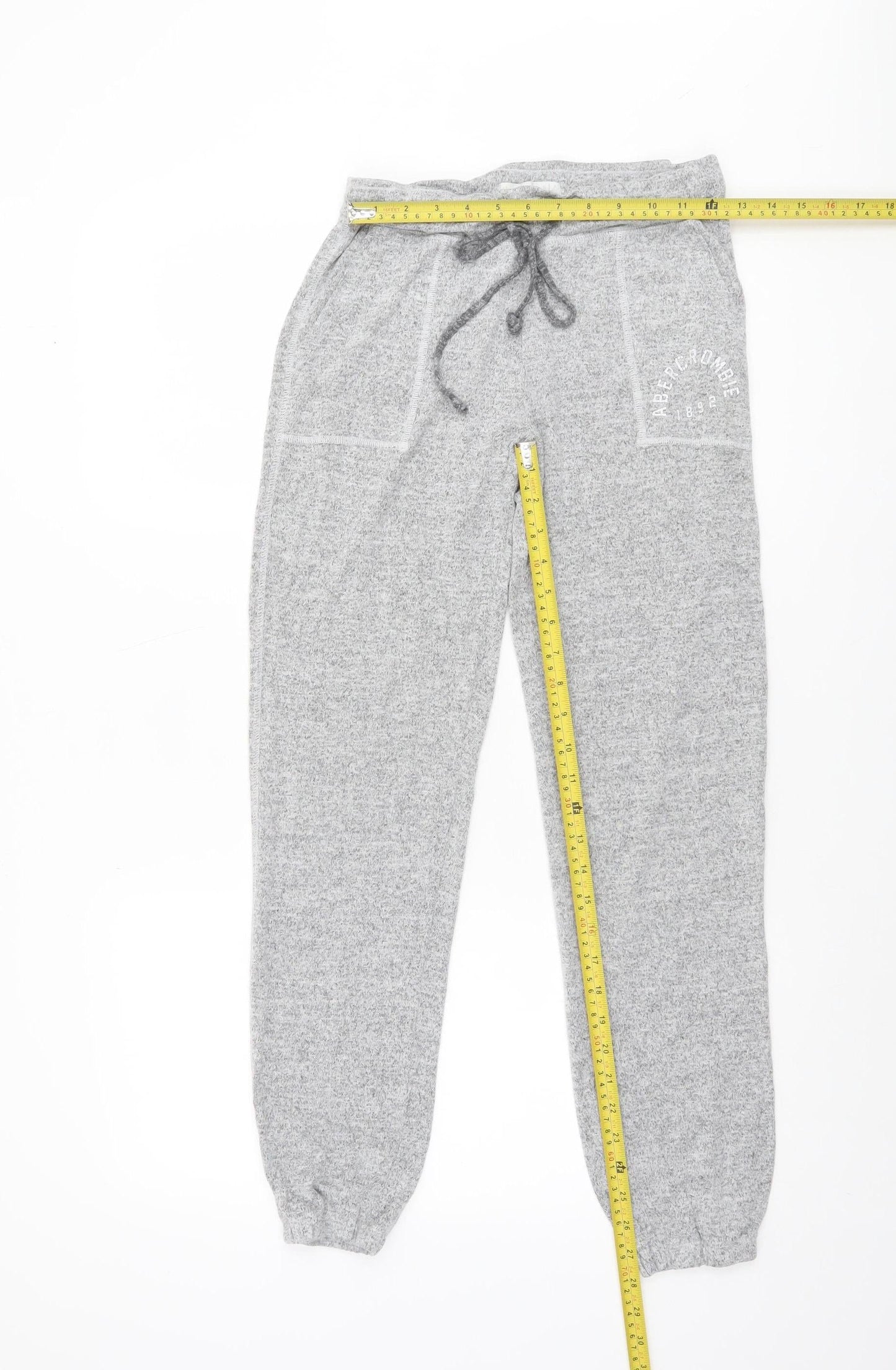 Abercrombie & Fitch Womens Grey XS Jogger Trousers Knit Lounge Pants